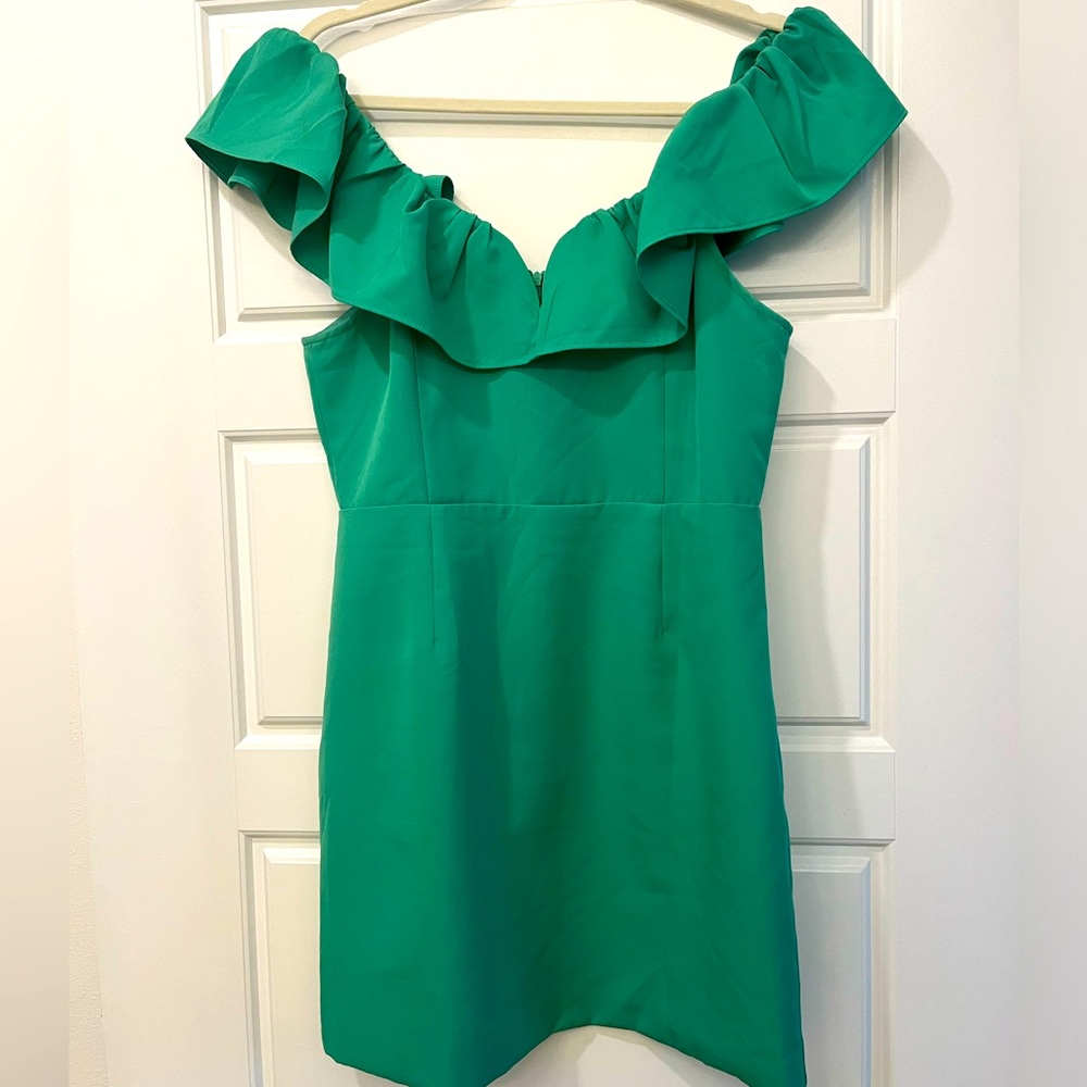 Vibrant Green Semi-Formal / Cocktail Dress